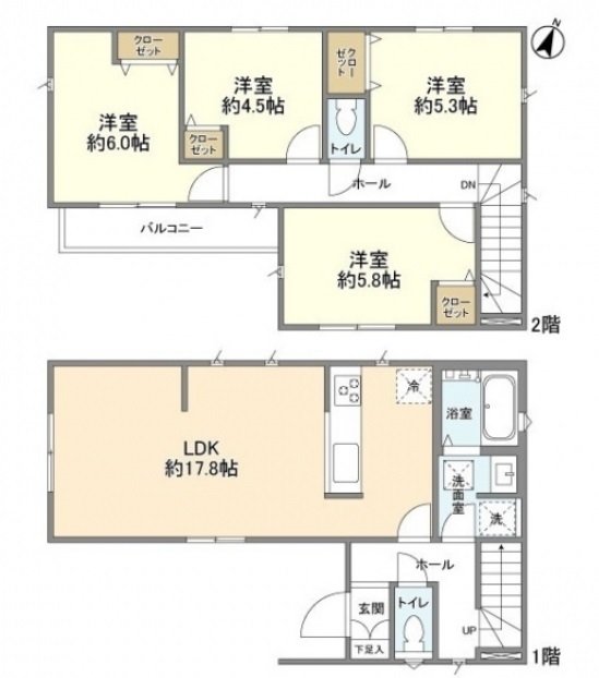 Kolet Yokohamakitaterao(Kitaterao7-13-2) Floor plan
