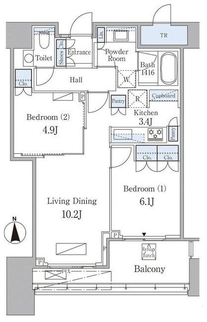 The Residence Mita floorplan