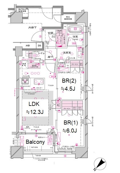 Opus Residence Ginza East Floor Plan