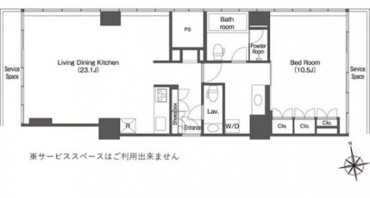 Wellith Urban Shinagawa Tower Floor Plan