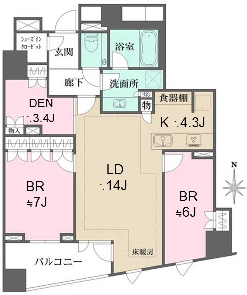 The Park House Yoyogi Oyama floorplan