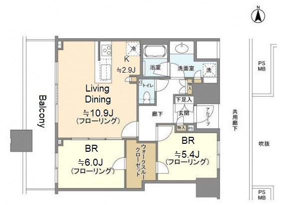 Ecrass Tower Musashikosugi Floor plan