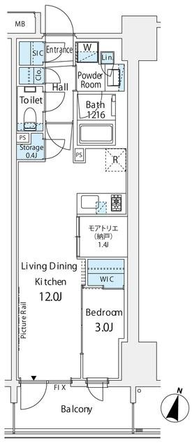 Livio Kitashinagawa Riverside Terrace floorplan