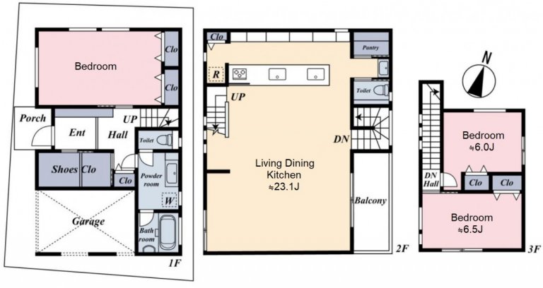 Kamimeguro House(Kamimeguro5) floorplan