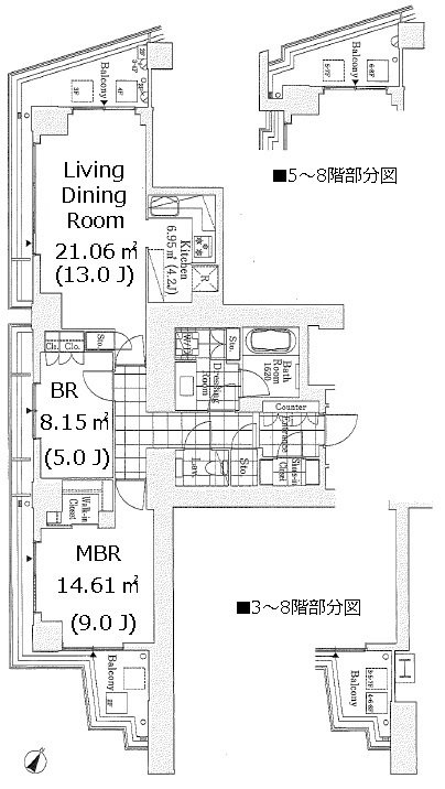 La Tour Shibuya Jinnan Floor plan