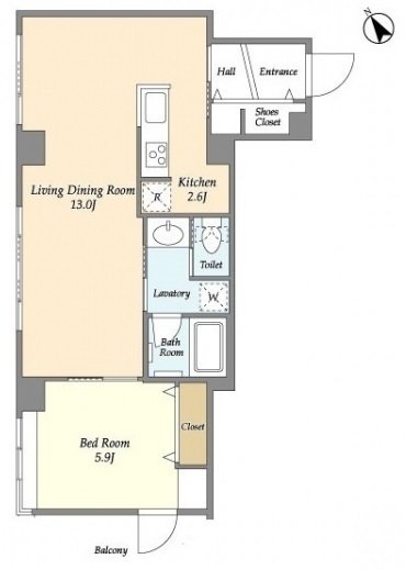 Myria Residence Minamiazabu (Astria MinamiAzabu) Floor Plan