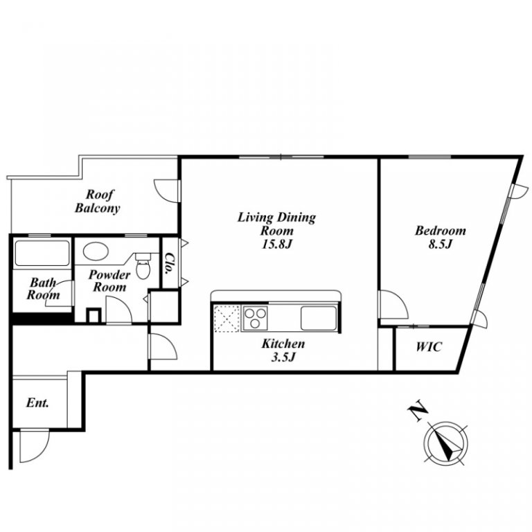 Myria Residence Nogizaka (Mirum Nogizaka) floorplan