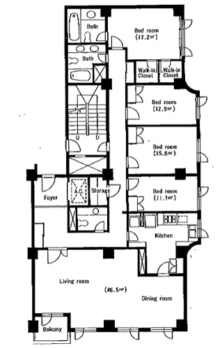 Azabu Terrace Apartments floorplan