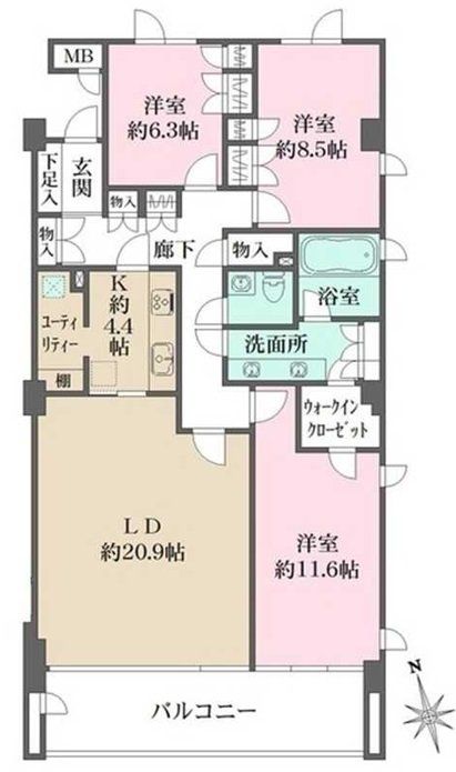 Park House Todoroki West floorplan