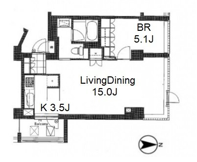 Apartments MotoAzabu Uchidazaka floorplan