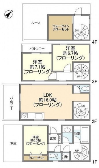 Yoyogi 4chome House (Yoyogi4-23-1) Floor Plan