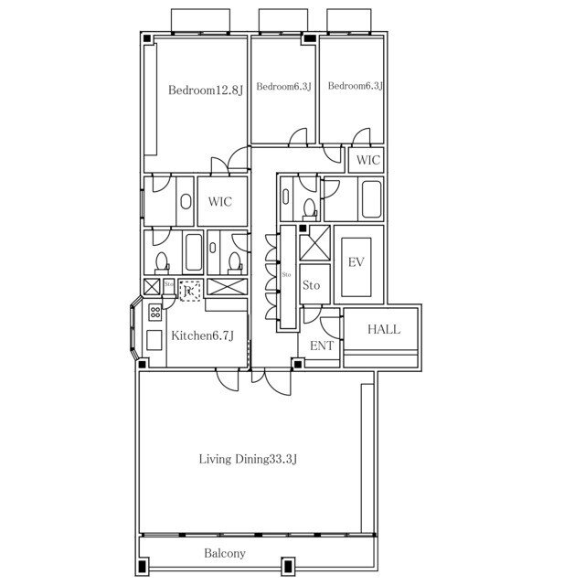 Hiroo City House floorplan