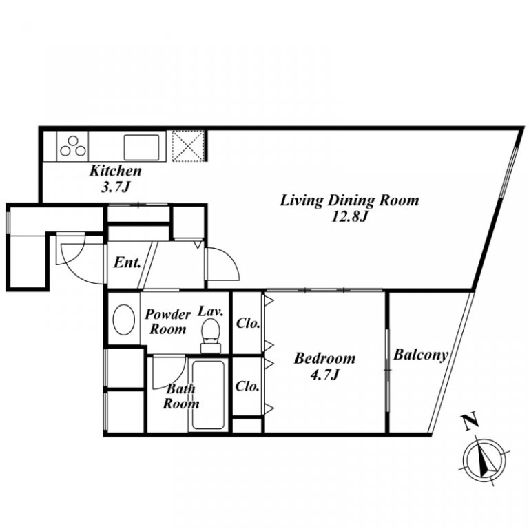 Myria Residence Nogizaka (Mirum Nogizaka) floorplan