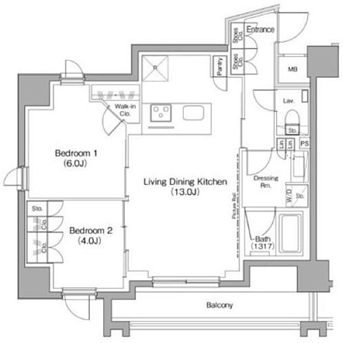 The Park Habio Meguro Residence Floor Plan