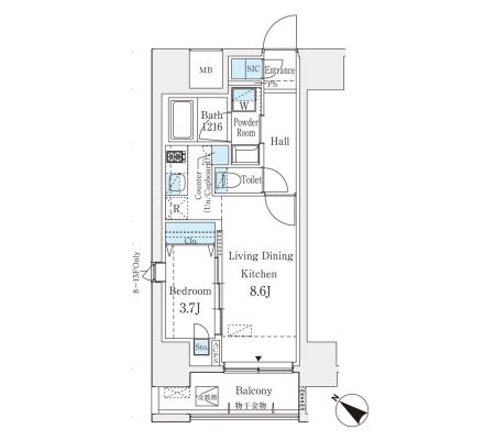 Prime Residence Shibuya floorplan