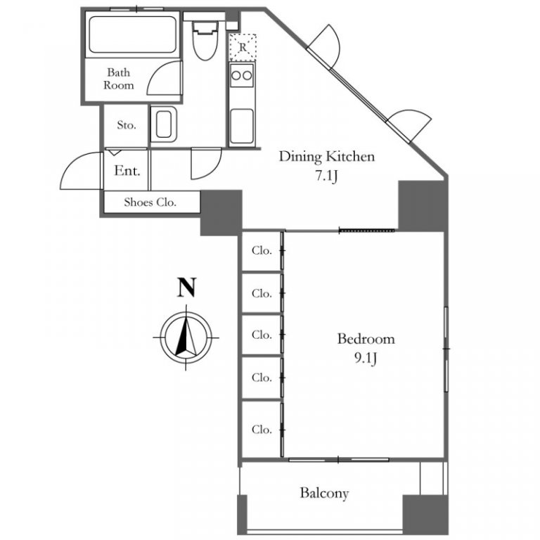 KDX Residence NishiAzabu(BellFarce Nishiazabu) floorplan