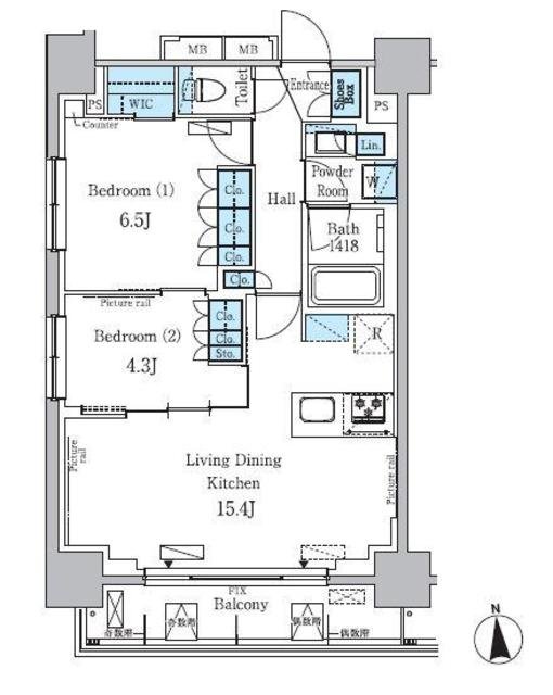 Park Axis Gakugeidaigaku Residence Floor Plan