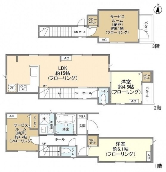 Kolet Kanamecho (Chihaya2-21-15) Floor Plan